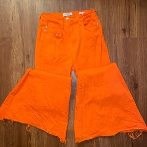 Judy Blue Orange Bell Bottom Jeans, Size 29